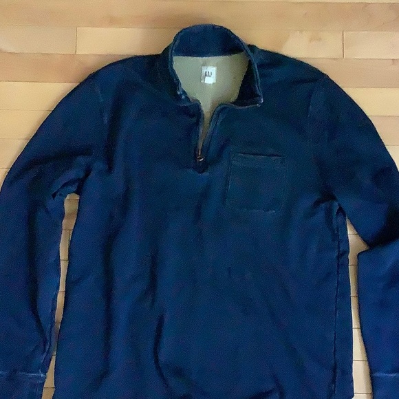 GAP  1/4  ZIP SWEATER MEN L - Picture 3 of 10